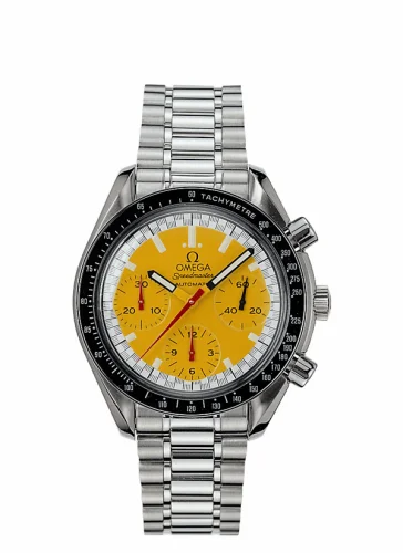 Omega Speedmaster Reduced Stainless Steel / Yellow / Bracelet / Schumacher 3510.12.00 (35101200)